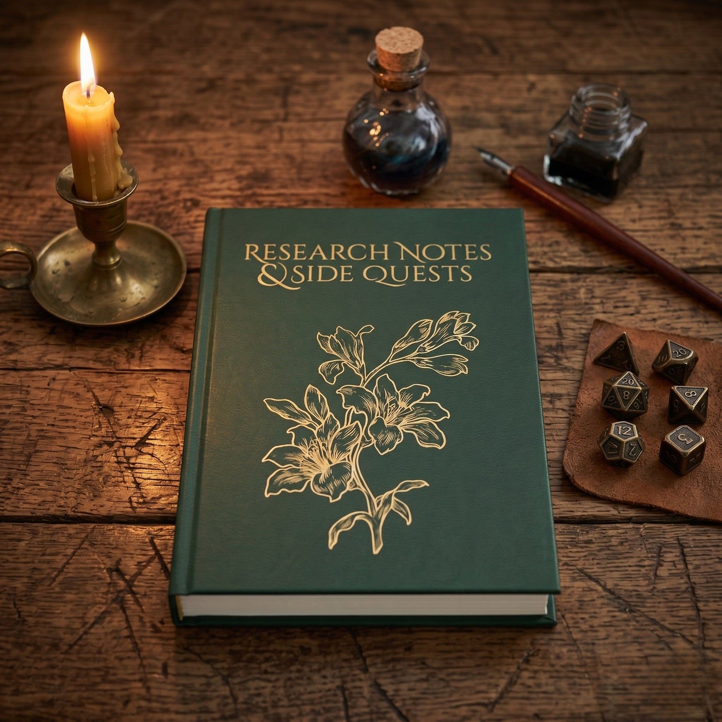 The Research Notes & Side Quests Hardcover Journal