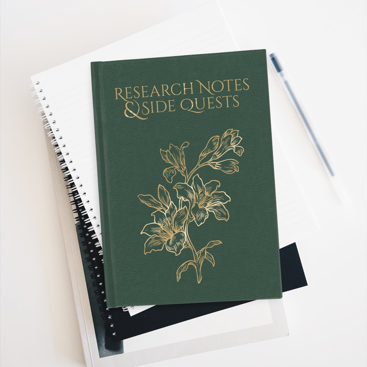 The Research Notes & Side Quests Hardcover Journal